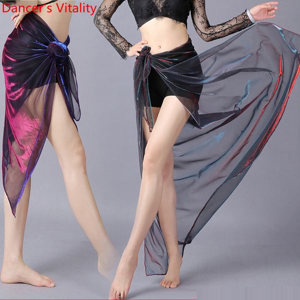 

yarn hip skirt girls belly dance skirt clothes, Black;red