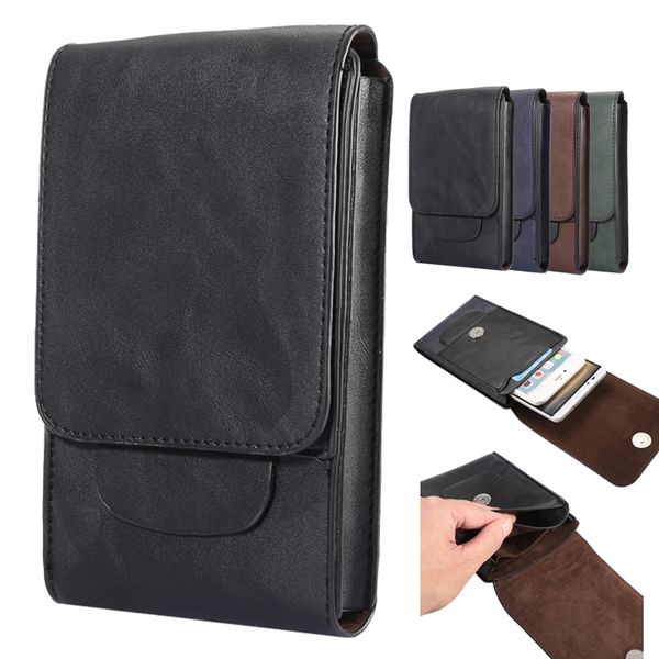 

For iPhone X 7 Plus Universal PU Leather Phone Case Outdoor Dual Bags Waist Belt Pouch Holder For Samsung S9 S8 S8 Plus