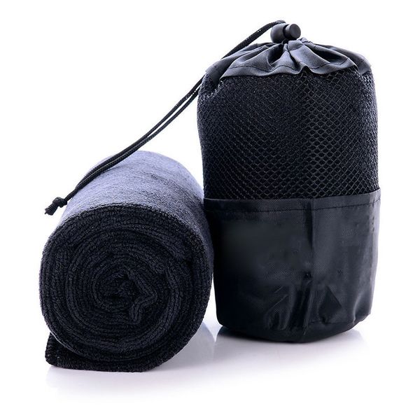

2018 new 30*100cm microfiber sports towel with mesh bag toallas microfibra sport quick dry travel gym yoga camping towel eas005