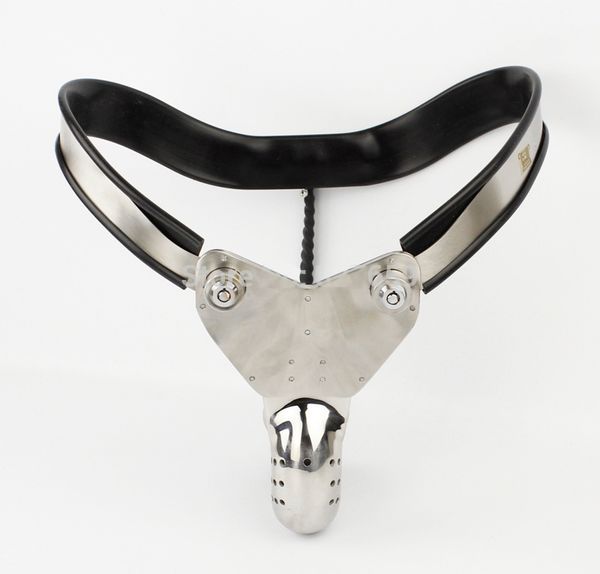 

stainless steel adjustable chastity device sm model-t restraint belt male devices bondage chastity toy pants weoqk