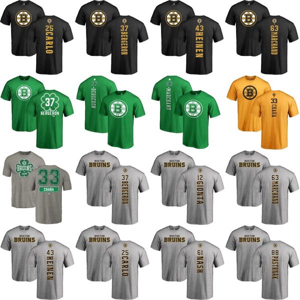 

Mens Boston Bruins T-Shirt 12 Brian Gionta 17 Ryan Donato 43 Danton Heinen 61 Rick Nash 63 Brad Marchand 88 David Pastrnak Custom Jerseys