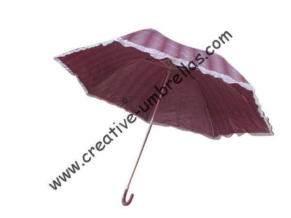 

drop shipping(4 pieces/lot)pocket ladies polyester pearl colour coating parasol,superlight 70t alloy umbrellas butterfly lacing