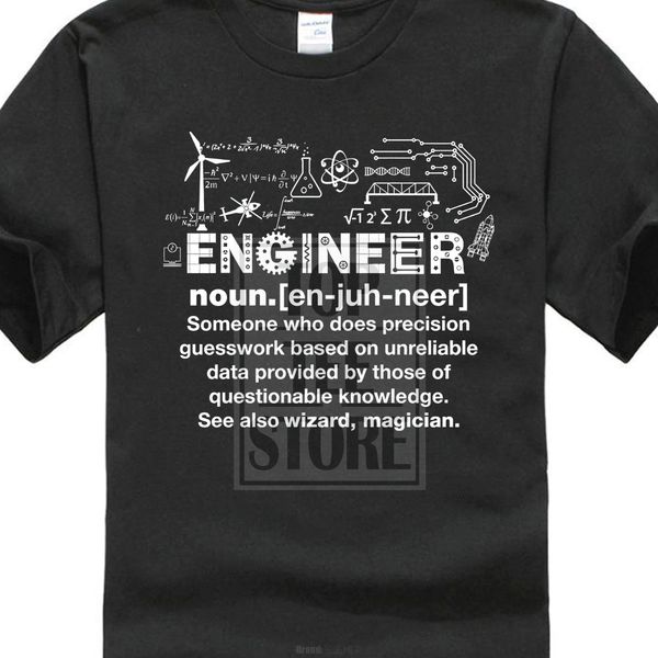 

engineer t shirt funny slogan joke sarcastic birthday gift present, White;black