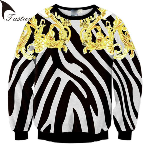 

tastien 2018 new men fashion hoodies sweatshirts size cool printed 3d personalized men long-sleeved spring, Black
