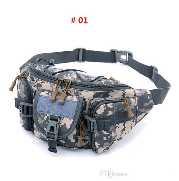 

wholesale-3 - 5l tactical molle bag waterproof waist fanny pack hiking fishing sport hunting waist bags camping sport bag belt
