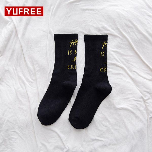 

yu1 pair letter vintage patterned socks women fashion skatebord cool socks female casual cotton short sock hipster wa-25, Black;white