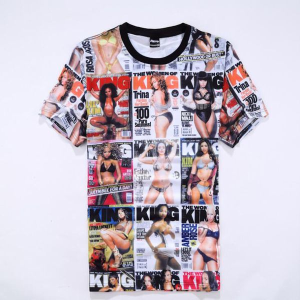 

Летние мужские футболки мода 3D печати с коротким рукавом Tee топы повседневная хип