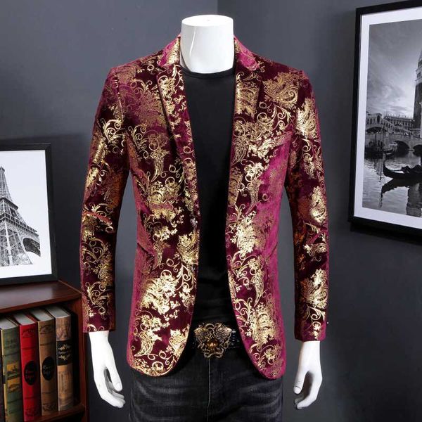 

new chinese style men's western style body personality men's single western autumn suit jacket, White;black