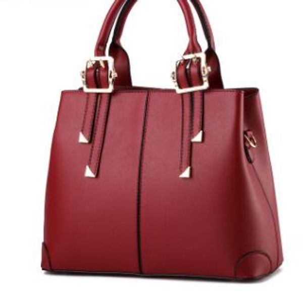 

women's new women's casual bags.totes.handbags. body.shoulder handbag. 2018. pattern. bags. big. fashion girl.cross pu. qdclo, Red;black