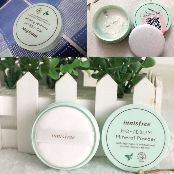 

Brand inni no ebum mineral powder blur powder oil control loo e powder makeup etting foundation 5g