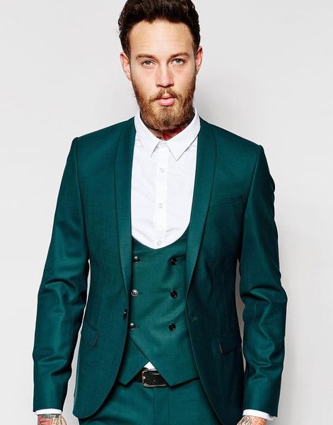 

new arrival groom tuxedos groomsmenshawl lape vent slim suits fit man suit wedding/men's suits bridegroom (jacket+pants+vest+tie) no:53, Black;gray