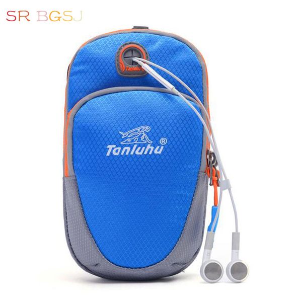 

1=3 bags muliti function women men small mini light arm package wrist bag with shoulder belt