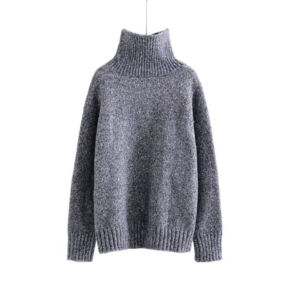 

azure shen] winter loose turtleneck sweater for women 2018 spring casual solid color long sleeve pullover lady's sweater k528, White;black