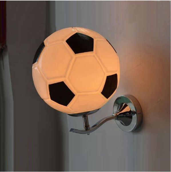Grosshandel Svitz Kinderzimmer Fussball Wandlampe Mit Glas