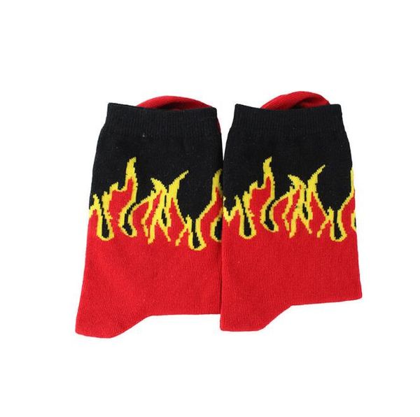 

men women daily socks harajuku korea japanese cotton kitten flame ulzzang socks fashion hiphop street lovers socks, Black