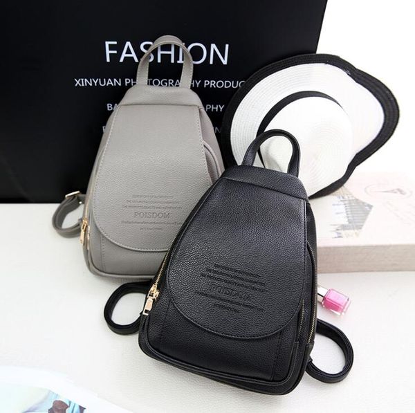 

2018 pu backpack leisure backpack lady bag travel bag small big capacity handbag woman bag backpack style fashion bags mini s89