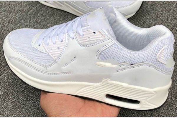 

women men sneakers 90 casual shoes fashion air breathable canvas shoes breathable walking shoes size 36-45, Black