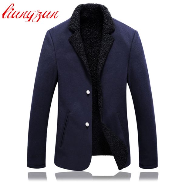 

men winter blazer suit slim fit wool snow warm suits brand jacket casual cotton business party dress blazer f2368, White;black