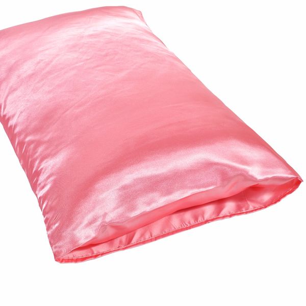 Russia Us Size Solid Color Silk Like Pillowcases Pillow Case