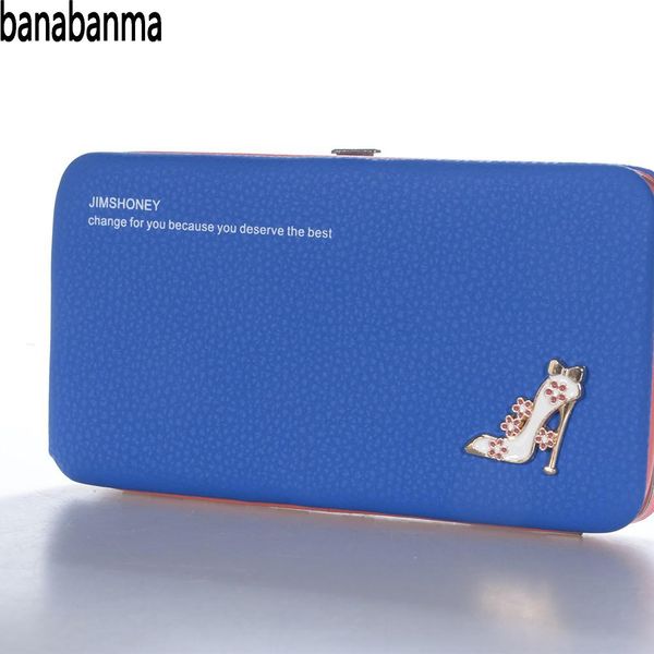 

banabanma women handbag elegant hardwearing pu leather clutch button hand-take wallet purse bags for women 2018 z15