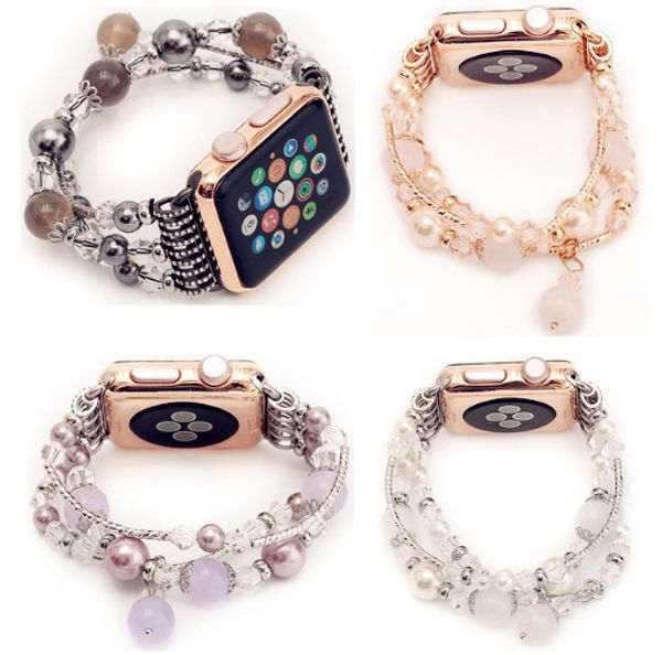 

luxury bling diamond bracelet for apple watch iwatch series 1 2 3 band rhinestone stainless steel strap 38mm 42mm wristband