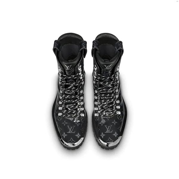 

18ss luxury designer shoes women man casual shoes brand fashion comfortable sneakers genuine leather flat autumn winter boots, Black