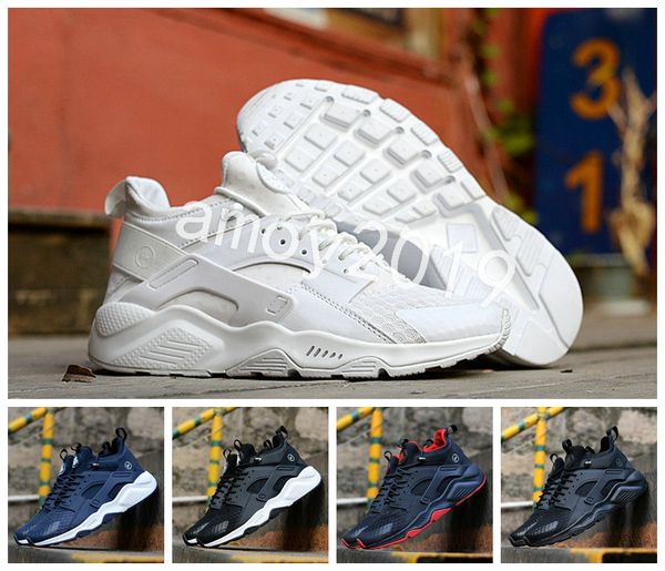 

2018 воздуха Huarache Хироси Фудзивара х акроним города середина кожа тренеры Huaraches муж