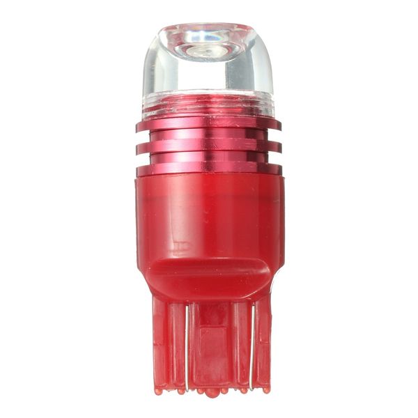 

2pcs red 12v t20 7443 led car rear tail brake light bulb slamp car reverse light strobe flashing lamp