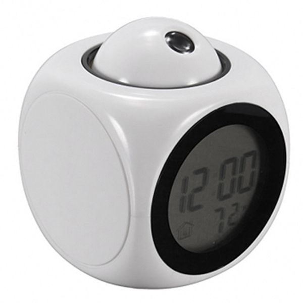 

novelty time temp lcd display voice time teller snooze projection alarm clock