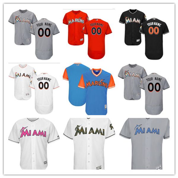 

Cu tom men 039 women youth maje tic miami marlin jer ey per onalized name and number orange grey white kid girl ba eball jer ey