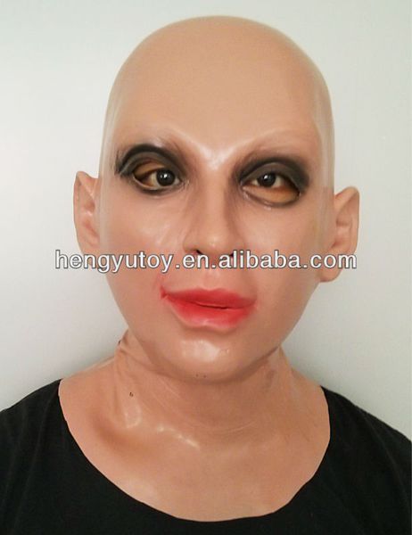 

female realistic mask rubber latex cross dresser