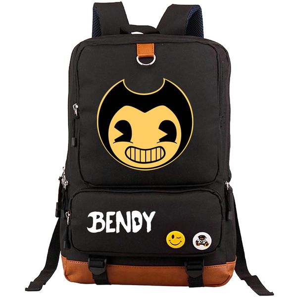 

fandom backpack joey drew studio day pack bendy and the ink machine school bag game packsack rucksack sport schoolbag outdoor daypack