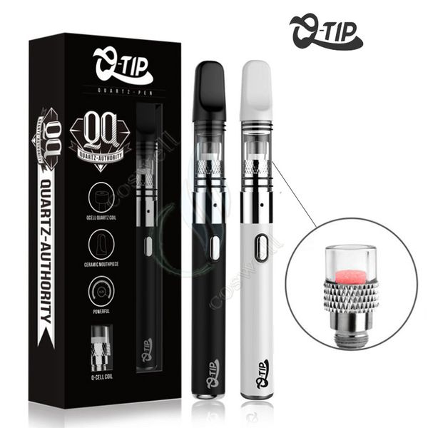 

Original Airistech Qtip Starter Kit Airis Wax Vaporizer Vape Pen Qcell Technology Quatz Coils 650mah Lipo Battery Concentrate Oil Dab Vapor