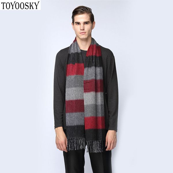 

toyoosky 2017 new fashion men scarf plaid men autumn winter scarf cashmere, Blue;gray