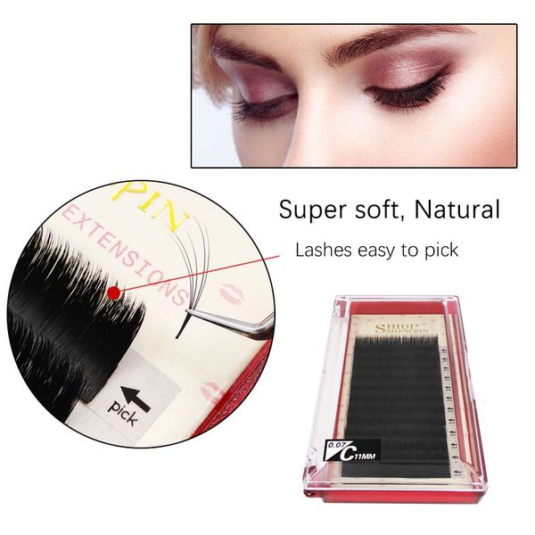 2019 NEW Fast Blossom Lashes Volume Eyelashes Fan Eyelash Extension False Mink Eyelashes Individual Fake Lash 