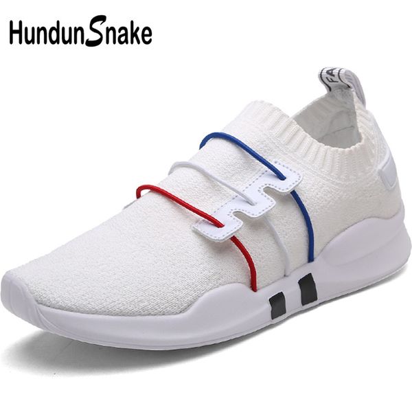 

hundunsnake knit running socks sneakers men sports shoes sport women's running shoes men's white tennis masculino jogging t670