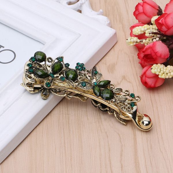 

2018 women banana hair clip hairpin claw ponytail holder butterfly resin 108x32mm