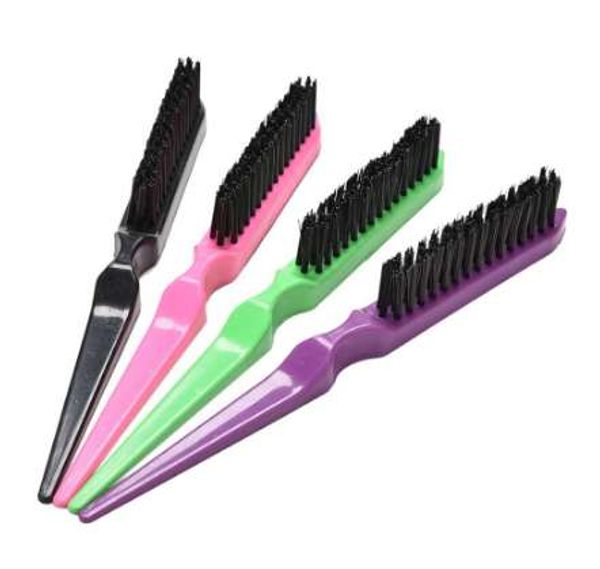 

1 pc hair brushes professional comb teasing back combing hair brush slim line styling tools wholesale 4 colors, Silver