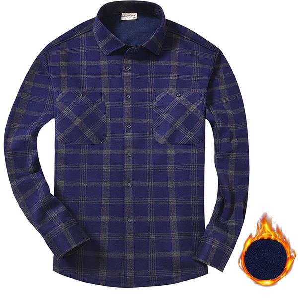 

2018 plaid flannel casual shirt men autumn winter men's thickening pocket dress shirt long sleeve cotton checkered 5xl, White;black
