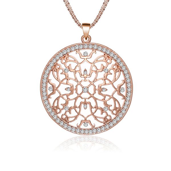 big round gold pendant