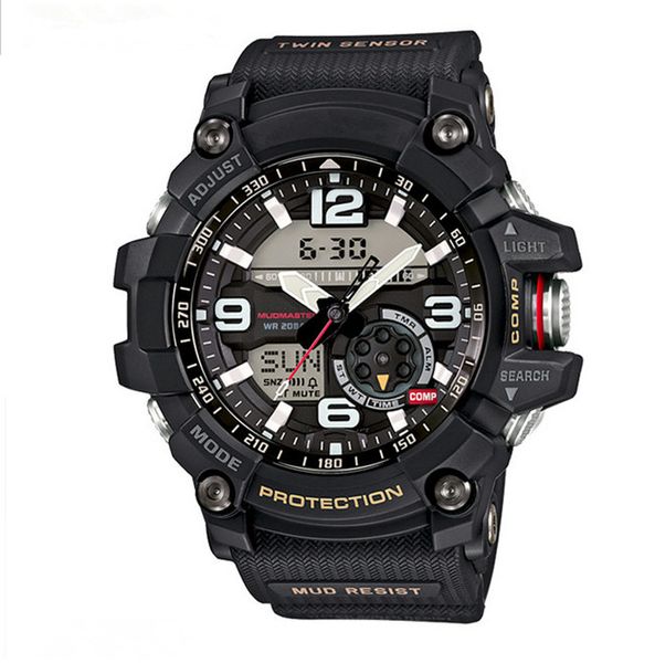 

Men's G sports GG1000 luxury watches men watch LED chronograph all function work shocking waterproof big bang wristwatch Free Shipping