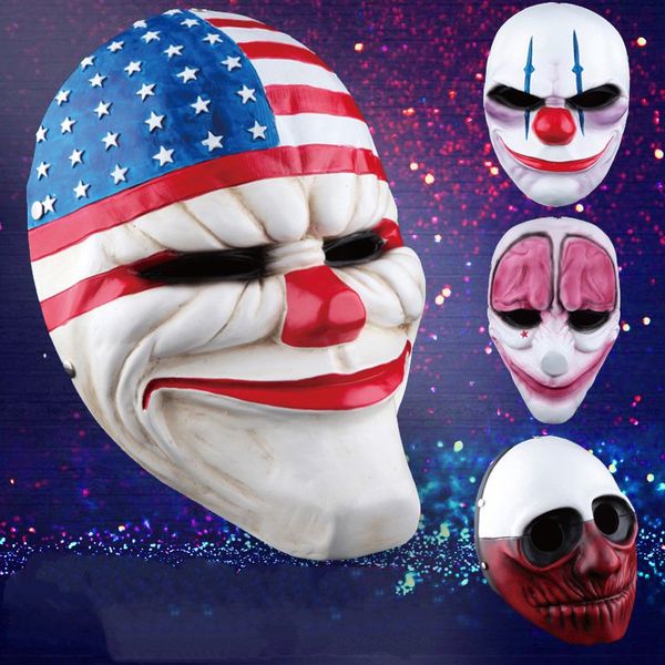

новый дизайн minch клоун маска для маскарада scary клоунов маски payday 2 хэллоуина ужасной маски