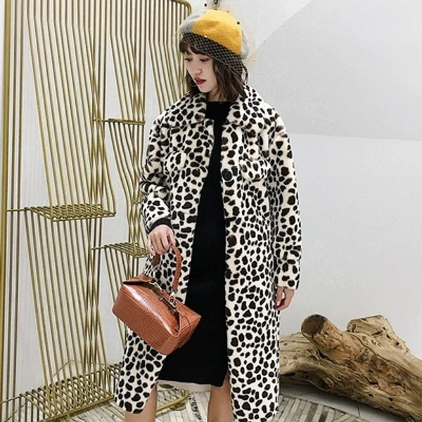 

2018 new style high-end fashion women faux fur coat c26, Black