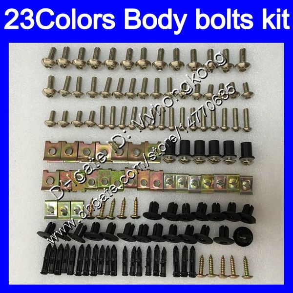 

fairing bolts full screw kit for kawasaki zzr1200 02 03 04 05 zzr-1200 zzr 1200 2003 2004 2005 body nuts screws nut bolt kit 25colors
