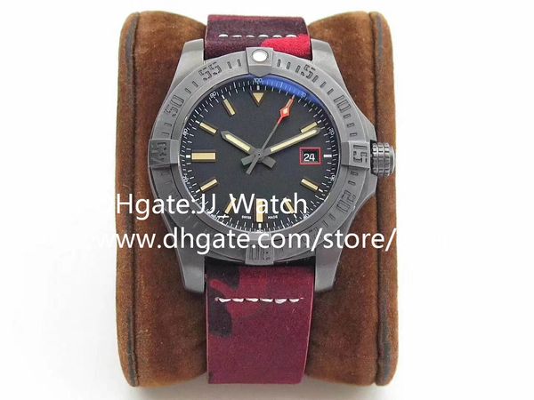 

mens watch automatic sapphire glass diameter 44mm calendar sport style waterproof wrist watch christmas gift swiss watches, Slivery;brown