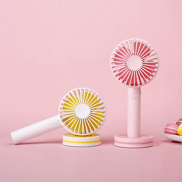 

latest candy colors macaron portable usb mini fan cartoon creative mini usb fan plastic charging portable desksilent handheld fan
