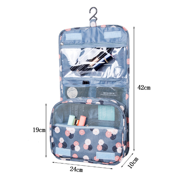 

wholesale hanging bag women portable cosmetic polka dots organizer beauty makeup case pouch zip bags ing