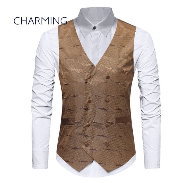

men's vests for sale fashion fabric double-breasted design mens fancy vests mens fitted vests vest coat for mens, Black