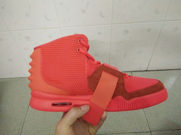 

basketball shoes man sneakers red 508214-660 genuine leather with double box