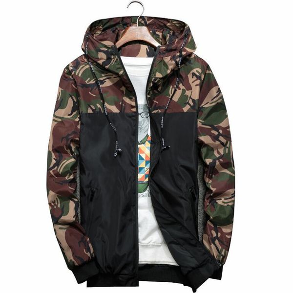 Hombre Camuflaje Abrigo Hot Spring Compre De 2018 Otoño Para nq8YzA